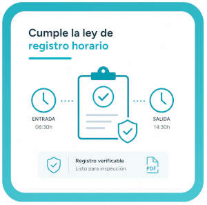 Cumplimiento de la ley de registro de jornada