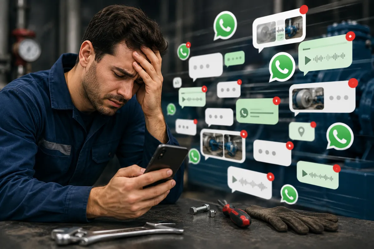 El problema de gestionar técnicos por WhatsApp
